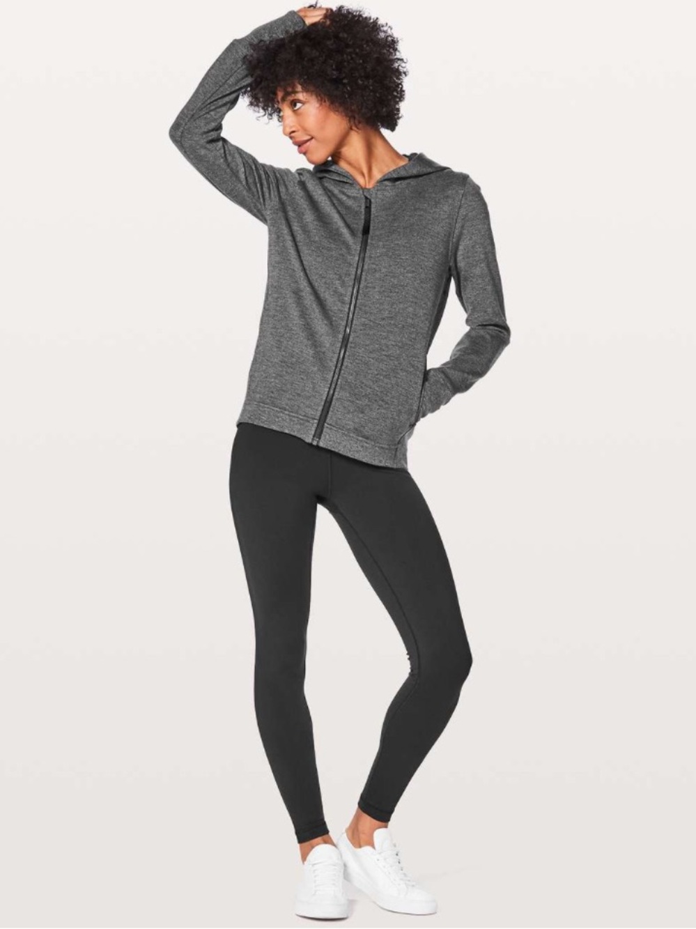Lululemon City Trek Jacket Heathered Gray/Black Size 6